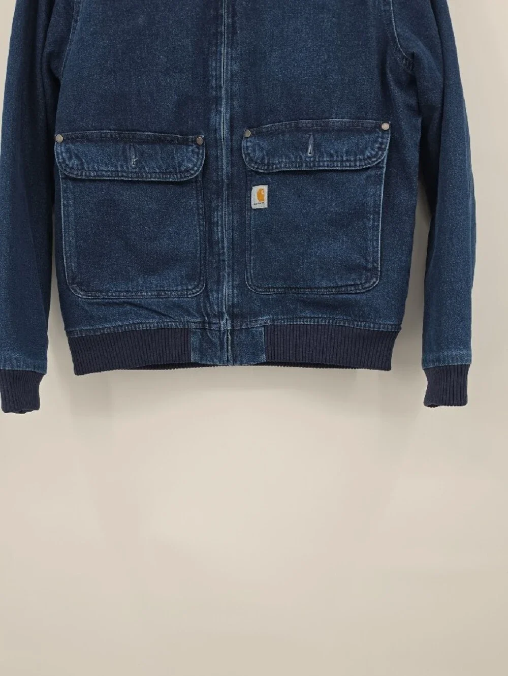Carhartt Relaxed Fit Denim Sherpa-Lined Jacket Women's Size M